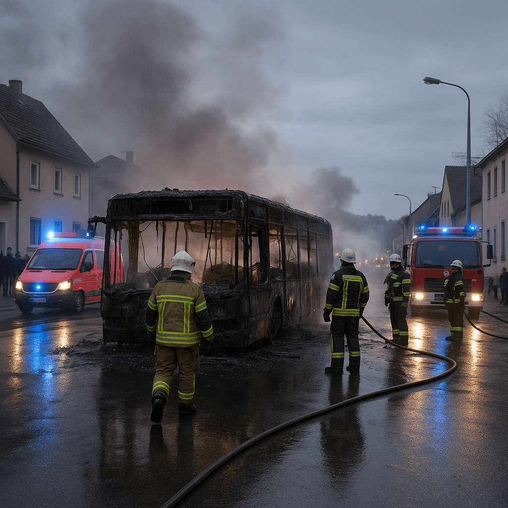 Dramat w Szwajcarii. Pasażer podpalił się w autobusie – 6 osób nie żyje