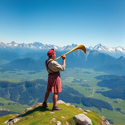 Alphorn – róg alpejski w Szwajcarii