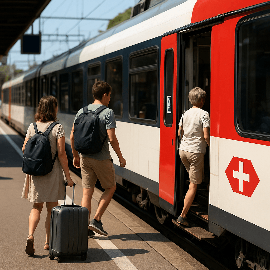 SBB oznacza pociągi bez klimatyzacji latem