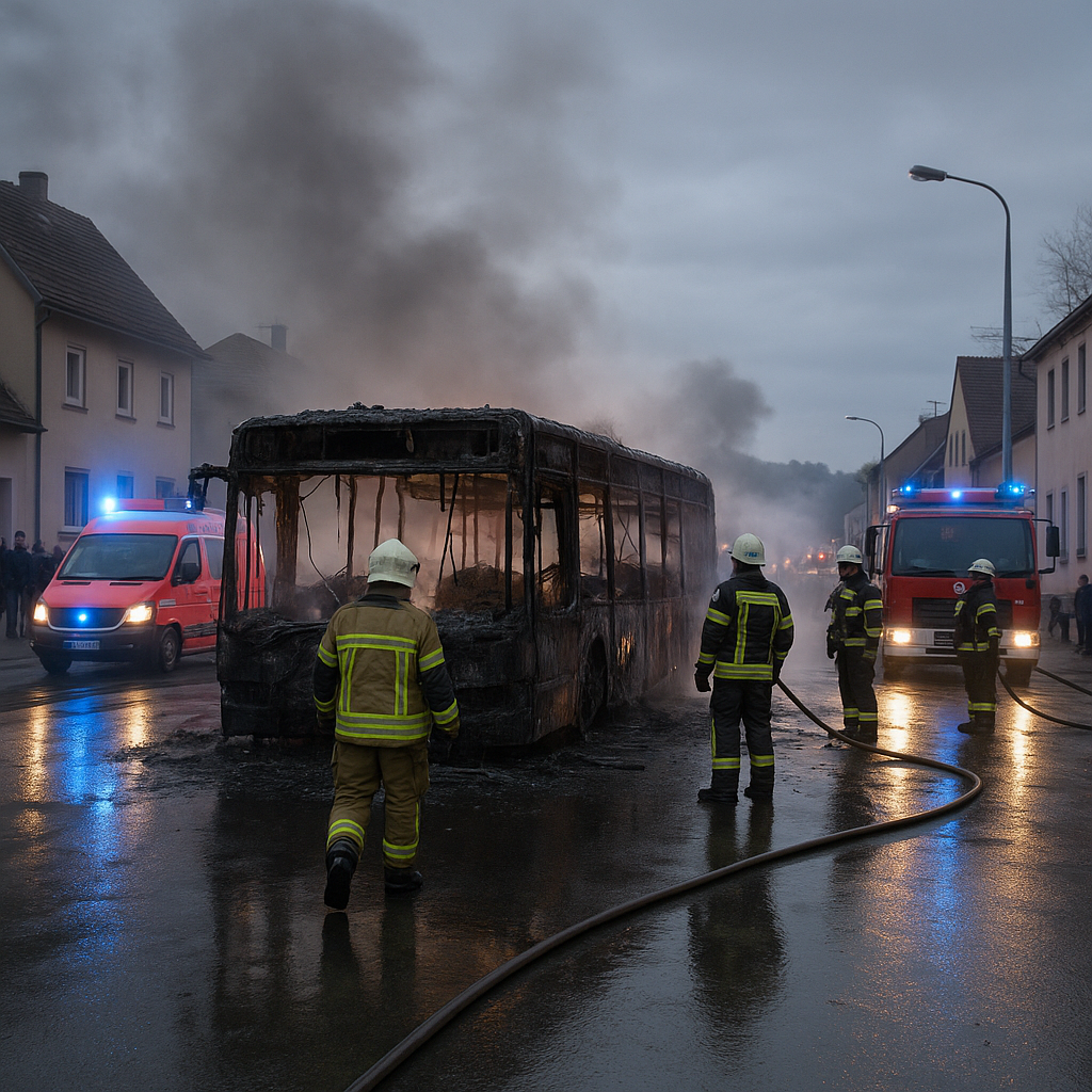 Dramat w Szwajcarii. Pasażer podpalił się w autobusie – 6 osób nie żyje