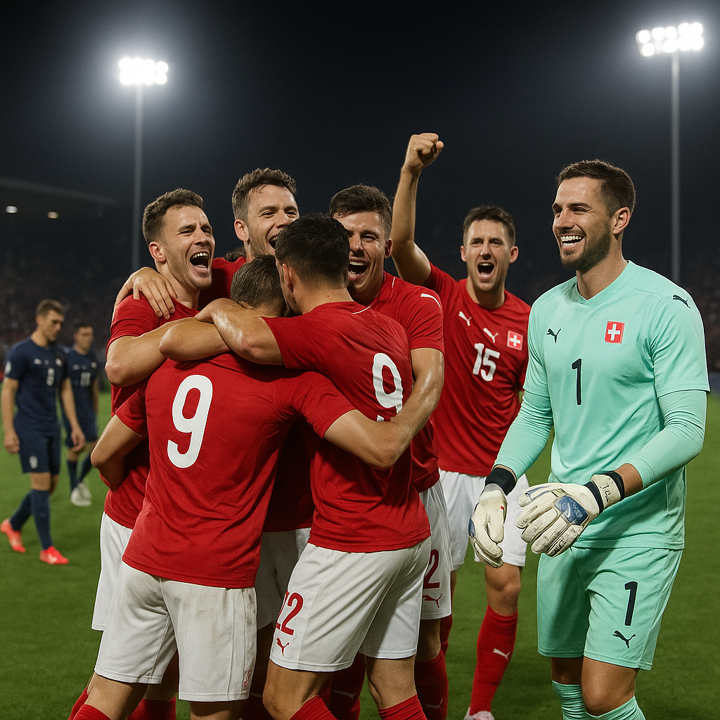 Szwajcaria w ćwierćfinale po rzutach karnych