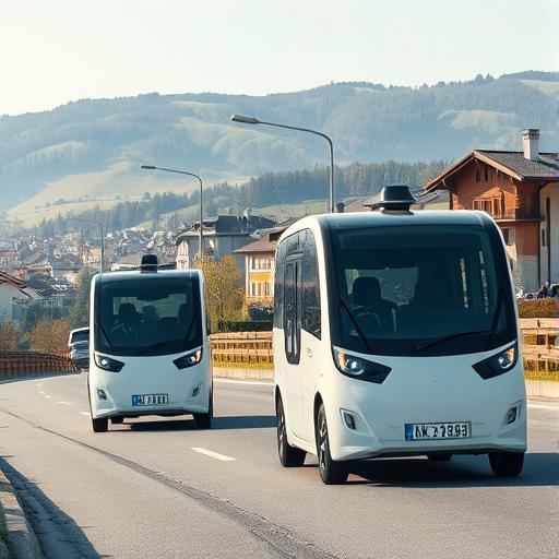 W Furttal ruszył pilotaż autonomicznych samochodów. SBB testuje pojazdy na publicznych drogach
