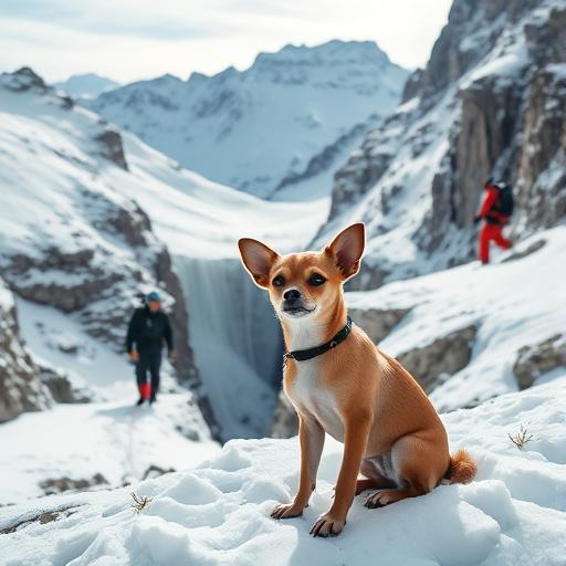 Bohater Chihuahua uratował właściciela z przepaści w szwajcarskich górach
