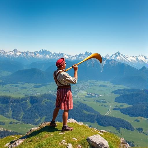 Alphorn – róg alpejski w Szwajcarii