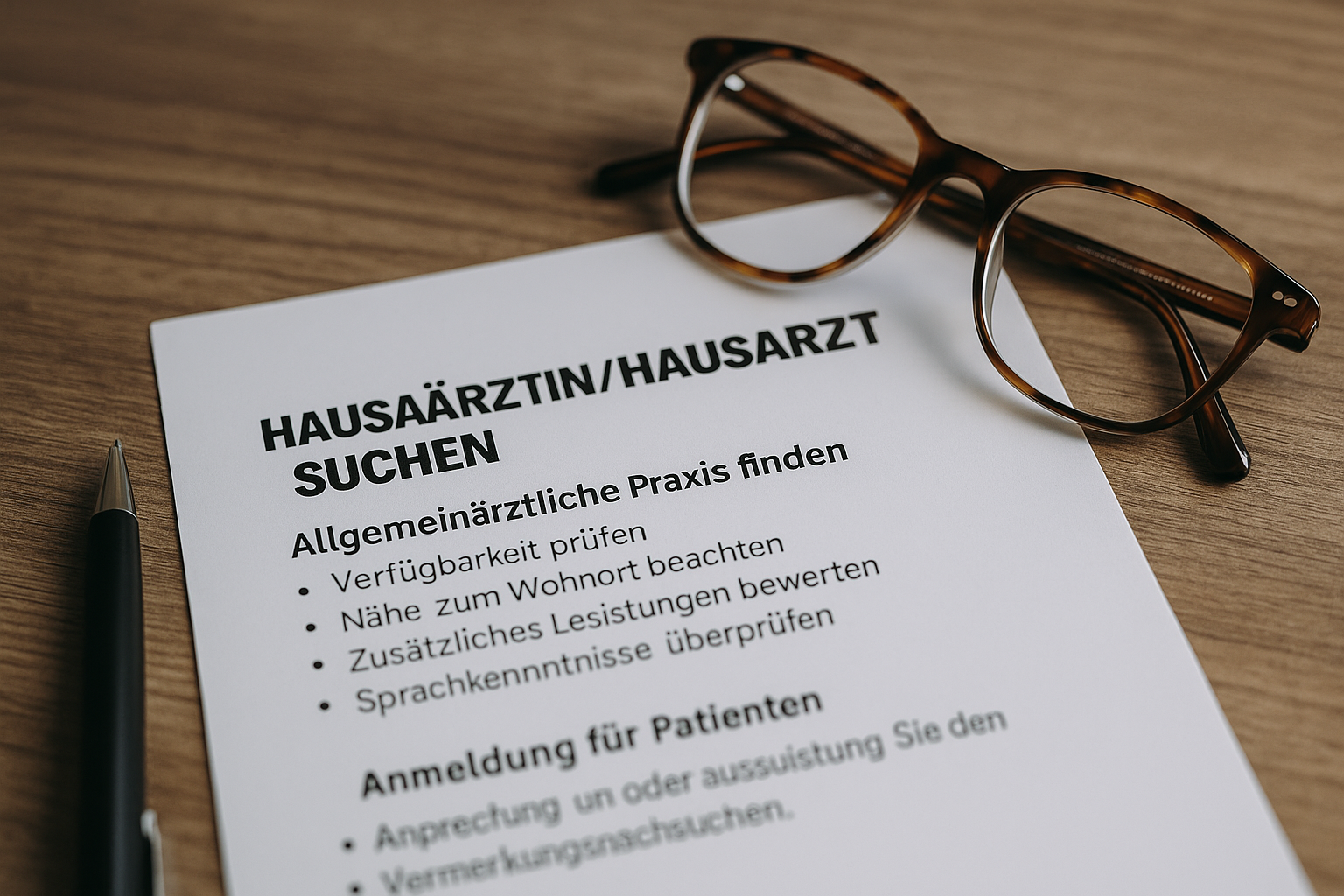 Jak znaleźć lekarza rodzinnego (Hausarzt) i najbliższą przychodnię