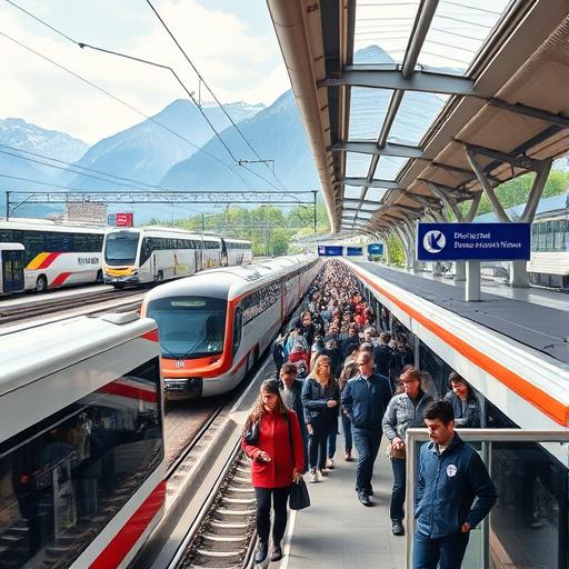 Wzrost przychodów publicznego transportu w Szwajcarii w 2024 roku