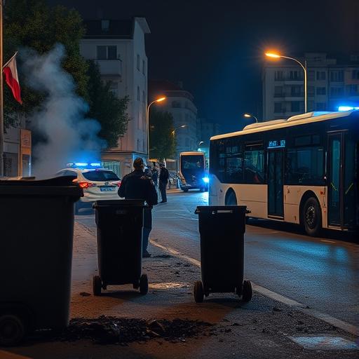 Zamieszki w Lausannie po śmierci nastolatka. Płonęły kontenery, uszkodzony autobus