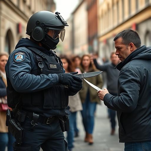 Policja zastrzeliła mężczyznę z nożem w Genewie