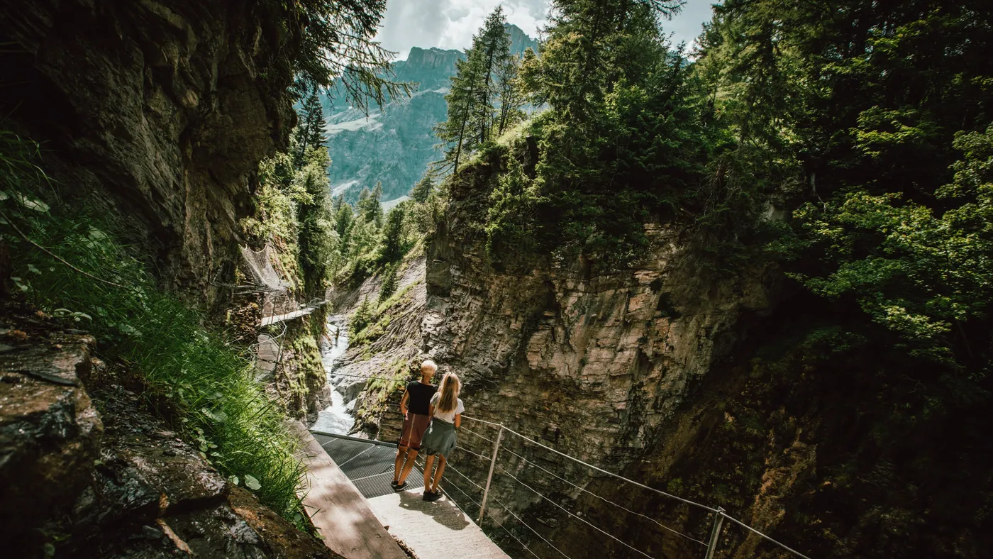 Kładka nad wąwozem Dala