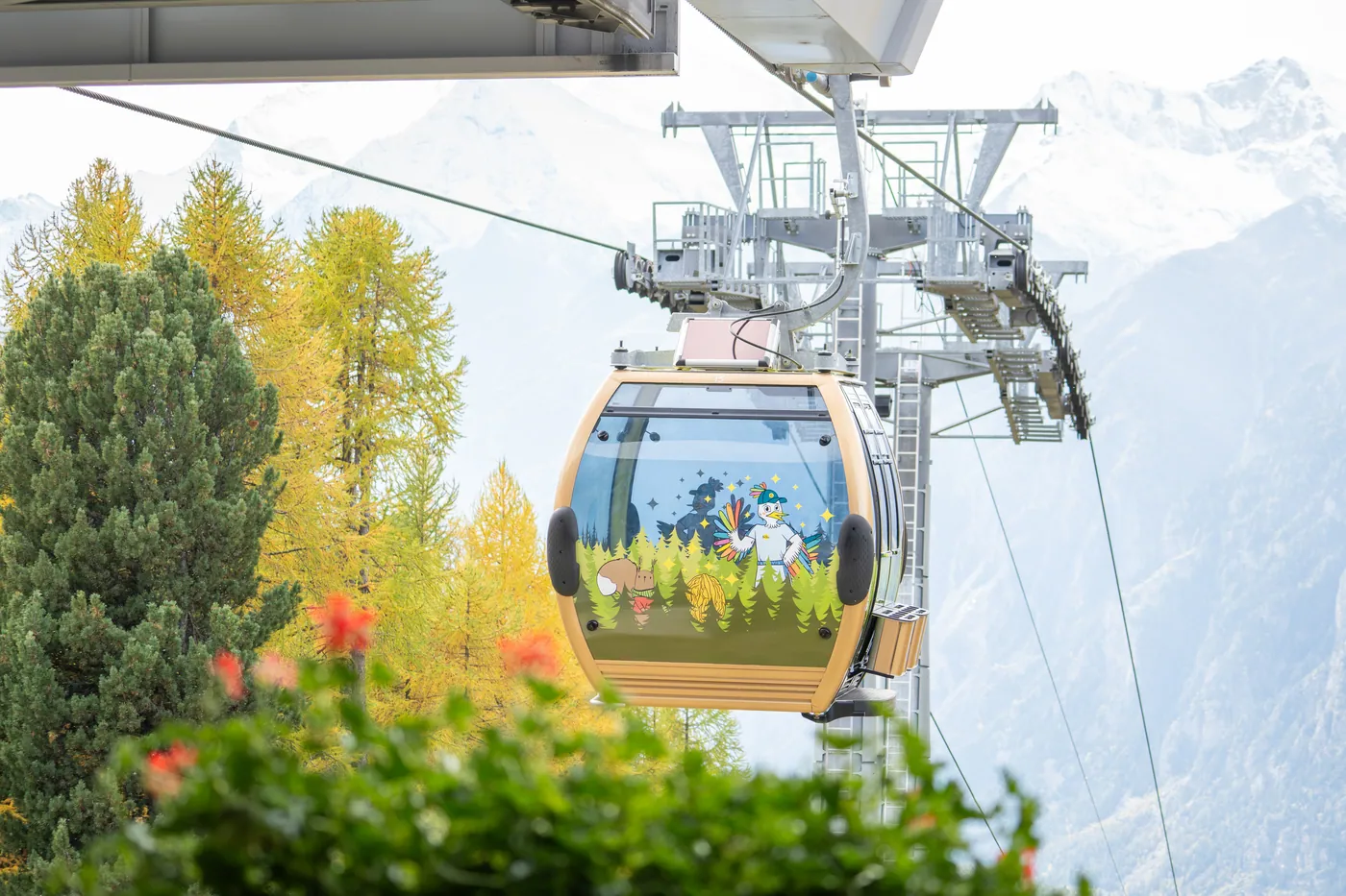 Bajkowa gondola Hannigalp