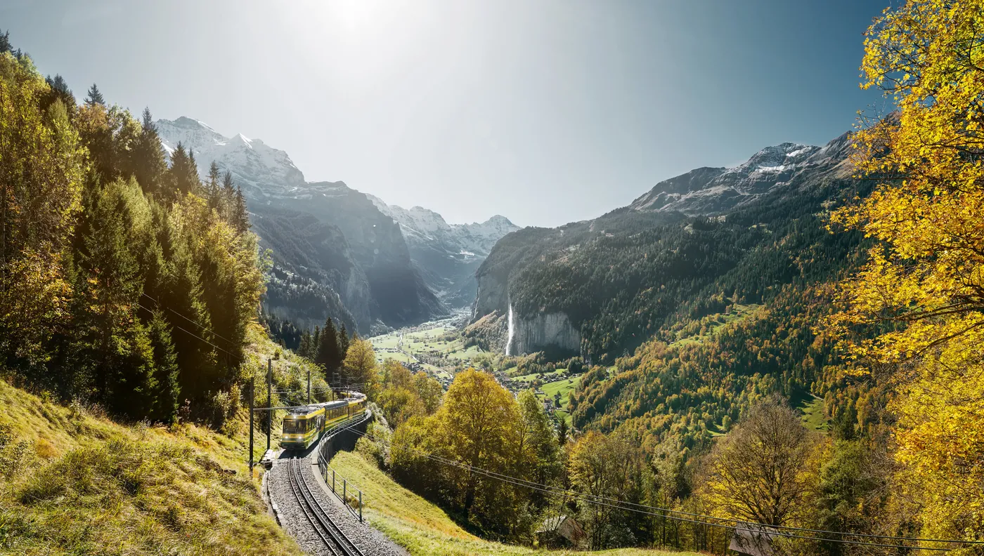 Wengen — taras pod Jungfrau