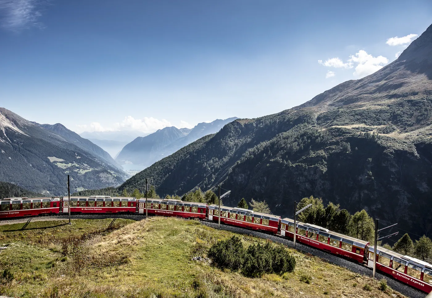 Bernina Express na linii UNESCO przez lodowce Bernina