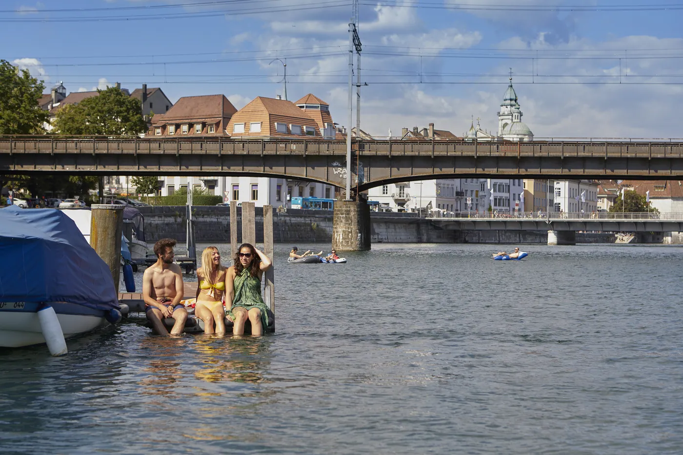 Kąpiel w Aare w Solurze