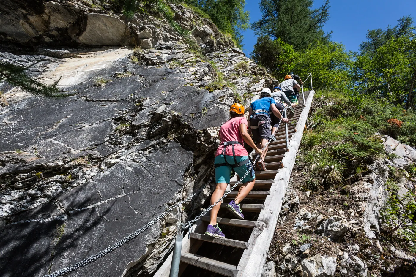 Via ferrata w wąwozie Mauvoisin