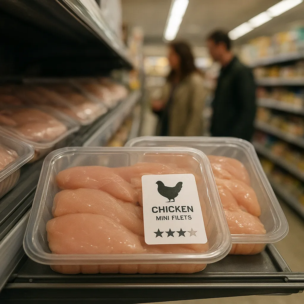 Migros sprzedaje w Szwajcarii kurczaka z dwiema gwiazdkami
