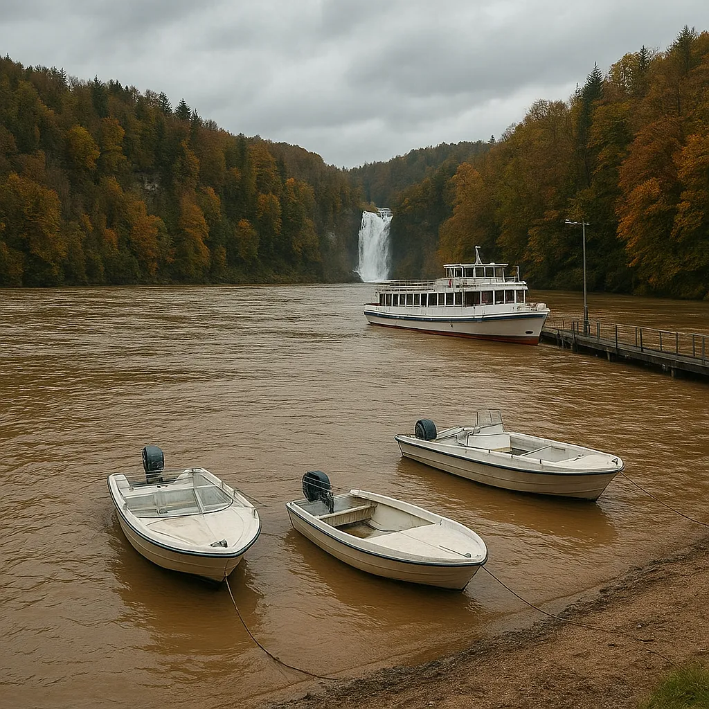 Na jeziorze Lac des Brenets wracają rejsy po suszy