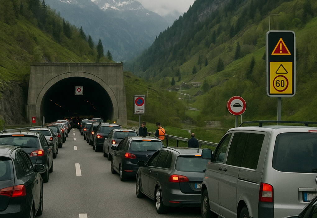 Gotthard przy Wielkanocy: spodziewane długie korki